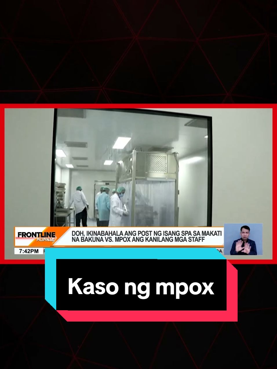 May tatlong panibagong kaso ng #mpox ang naitala ng Department of Health #DOH . Kasunod nito, ikinabahala ng ahensya ang post ng isang spa na bakunado umano ang kanilang mga staff kahit wala pang bakuna kontra-mpox sa Pilipinas. #News5 #FrontlinePilipinas #NewsPH #BreakingNewsPH 