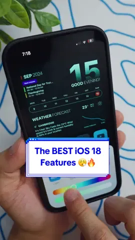 iOS 18 is OFFICALLY HERE! These are some of the BEST Features You NEED TO TRY 😮‍💨🔥  #ios18 #iphone #ios #iphone16 #ios18features #techtok #fyp #apple 