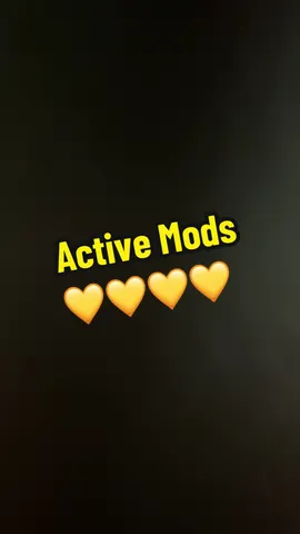 💛 Active Mod names 💛 All Sub names will be added 🔜  Thank you all for everything you do 💛