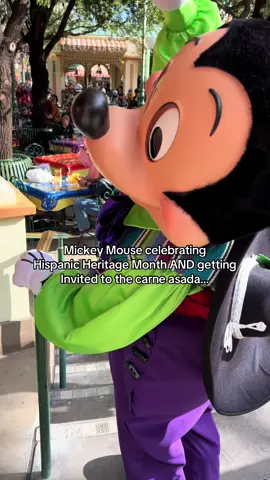 Hispanic Heritage Month is here at the Disneyland Resort and what better way to celebrate! Watch Mickey Mouse (Miguelito) get invited to the carne asada #disneytiktok #disneyparks #mickeymouse #hispanicheritagemonth #cultura #mexico🇲🇽 #disneylandresort #foryou 
