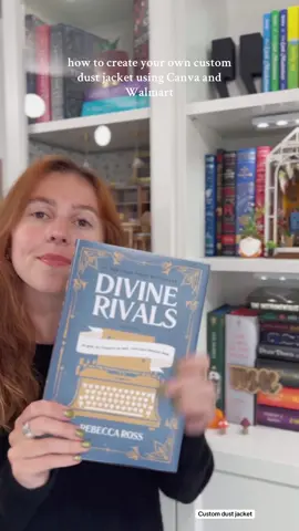 a brief overview of how I created my own dust jacket for one of my favorite books ✨  #customdustjackets #BookTok #tutorial #divinerivals 