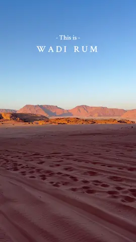 WADI RUM  Wadi Rum, also known as the Valley of the Moon, is a spectacular desert in southern Jordan renowned for its otherworldly beauty, characterized by towering sandstone mountains and expansive red sands. This striking landscape has been a filming location for several notable movies, including Lawrence of Arabia, which showcased its dramatic terrain, and The Martian, where it stood in for the surface of Mars. The area is also featured in the upcoming Dune adaptation, adding to its cinematic fame. Wadi Rum is home to ancient petroglyphs and inscriptions, offering glimpses into the region’s rich history. Additionally, it is a popular destination for adventure seekers, with activities like rock climbing, camel treks, and stargazing. #wadirum #desert #jordan #fyp 