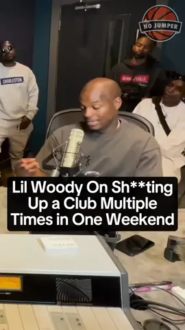 #LilWoody says he s*** a club up multiple times in one weekend. 👀😳  #nojumper #fyp #foryou #podcast #interview 