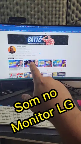 Como botar som no Monitor LG de 34 polegadas ultrawild 