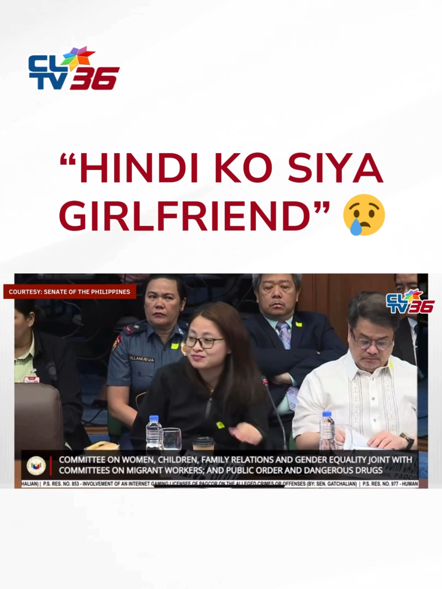 Binantaan ni Senate President Pro Tempore Jinggoy Estrada si Sual, Pangasinan Mayor Liseldo Calugay na siya ay iko-contempt kung hindi siya magsasabi ng totoo sa ginagawang imbestigasyon ng Senado ukol sa ugnayan nila ni Alice Guo. | via Justine Dizon, CLTV36 News  #CLTV36News #CLTV36NewsDigital