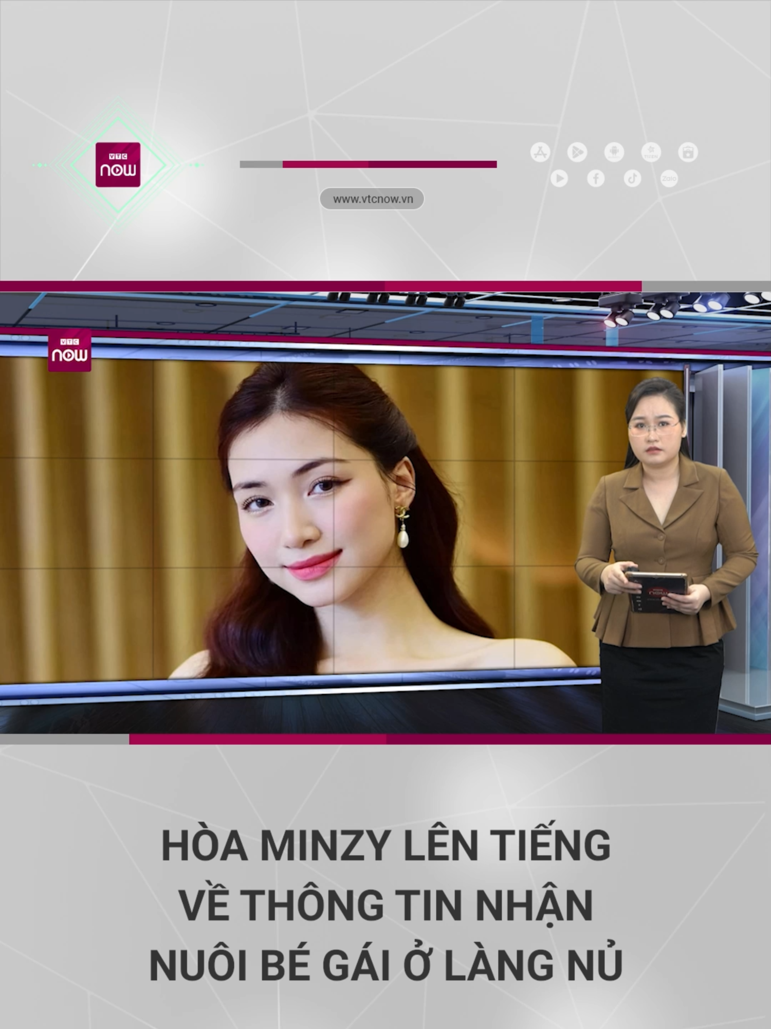 tiktok hoaHòa Minzy lên tiếng về thông tin nhận nuôi bé gái ở Làng Nủ #vtc #vtcnow #tiktoknews #hoaminzy #laocai