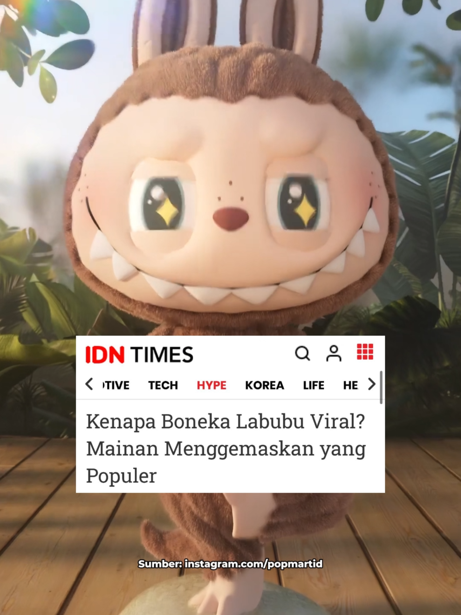 Salah satu tren yang tengah naik daun adalah boneka Labubu, sebuah figur lucu dan unik yang memiliki daya tarik tersendiri. Ia berubah menjadi barang koleksi yang memiliki nilai investasi bagi sebagian orang. Terlebih ketika idol KPop Lisa BLACKPINK juga memiliki boneka ini. #idntimes #idntimeshype #labubu #tiktoktainment #idntaiment #popmart #lisa #BLACPINK