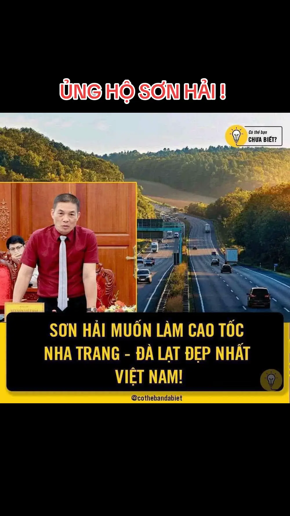 Tập đoàn Sơn Hải muốn làm cao tốc Nha Trang - Đà Lạt đẹp nhất Việt Nam! Chủ tịch Tập đoàn Sơn Hải: 