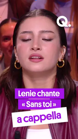 Lenie chante son single « Sans Toi » a capella pour la première fois sur notre plateau. #quotidien #tiktokfrance #musique #chanson #singer #chanteuse #lenie #staracademy #starac #acapella