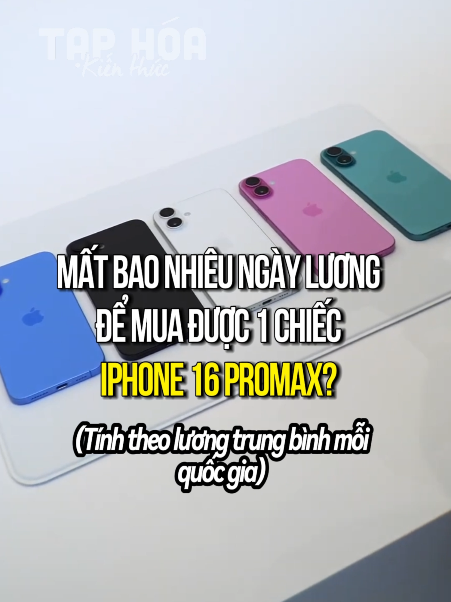 MẤT BAO NHIÊU NGÀY LƯƠNG ĐỂ MUA ĐƯỢC CHIẾC IPHONE 16 PROMAX#iphone16#workingdays#needed#tiktok#xuhuong