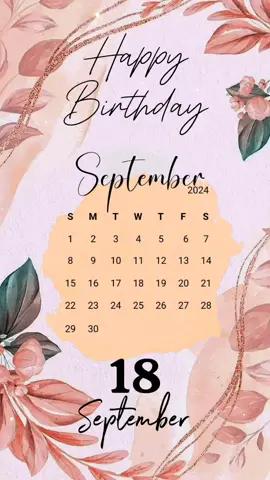burthday 18 september template #birthdaytemplate #happybirthday #ulangtahun #birthday #aesthetic #aesthetic 