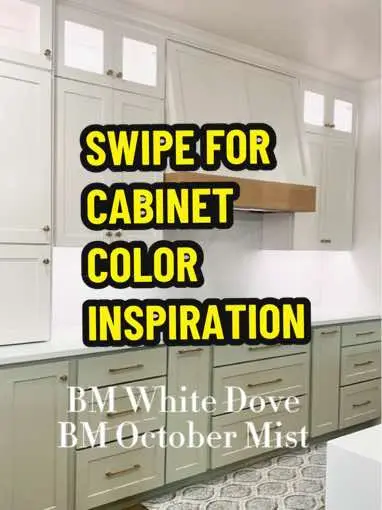 SW Peacock Blue Gold Pinstripe SW Pussywillow with Gold Pinstripe SW Creamy with  Gold Pinstripe SW Succulent SW Green Earth SW Extra White SW Alabaster with  Powder Glaze Finish BM White Dove SW Dried Thyme SW Repose Gray SW Crushed Ice  Powder Glaze Finish SW Inkwell with Powder Glaze#kitchenremodel #sherwinwilliams #CabinetPainting #kitchenrenovation #greenkitchen #bluecabinets #kitchendesign 