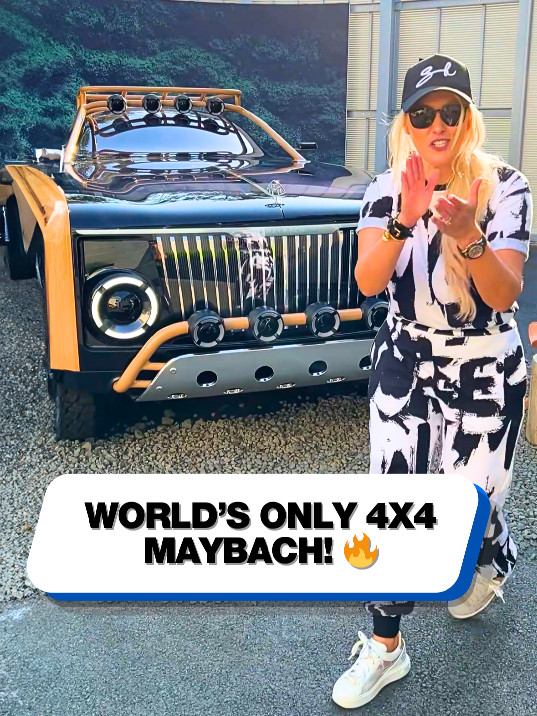 Off-roading in luxury! 😍 #maybach #mercedes #mercedesbenz #virgilabloh #customcars #luxurycars #cartok #offroad #4x4 #offroad4x4 #luxury #glamping #supercarblondie