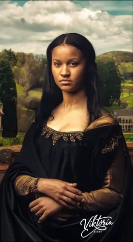 What if the iconic Mona Lisa was Black? Imagine her gaze—fierce, unyielding, challenging centuries of injustice. A powerful symbol of resistance. #foryou #fyp #viral 