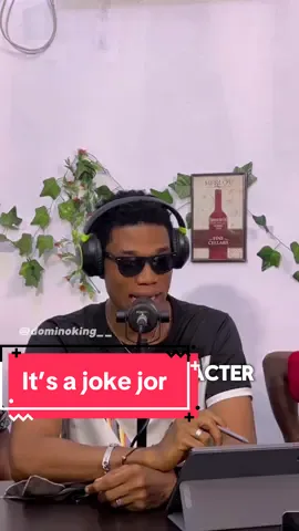 It’s just a joke na 🌚 #dominoking #dominokingtube #realitytalkpodcast #podcast @Ogteamie @Funmi Oni 