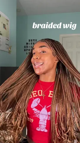 this might just be my new favorite wig 🤭 its from mariscabellowigs on ig! #fyp #grwm #wiginstall #braidedwig #wig #blackgirlhairstyles #beauty #african #nigerian