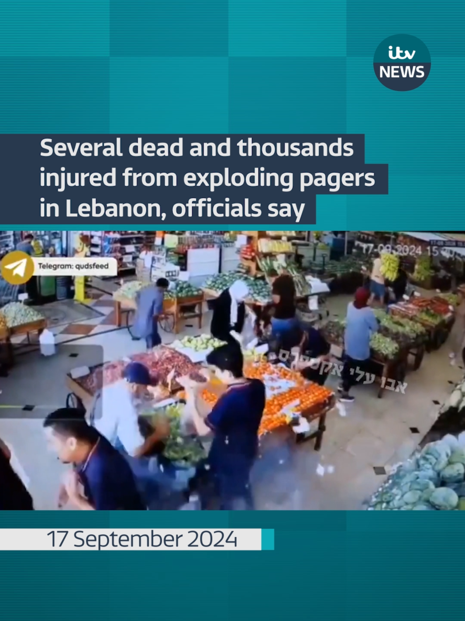 Thousands of people, including members of the Lebanese militant group Hezbollah, have been injured after their pagers exploded, according to security officials #itvnews #lebanon