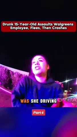 Drunk 15 year old assaults walgreens employee then flees and crashes. What on earth?!?! #cops #copsoftiktok #foryou #police #foryoupage #policeoftiktok 