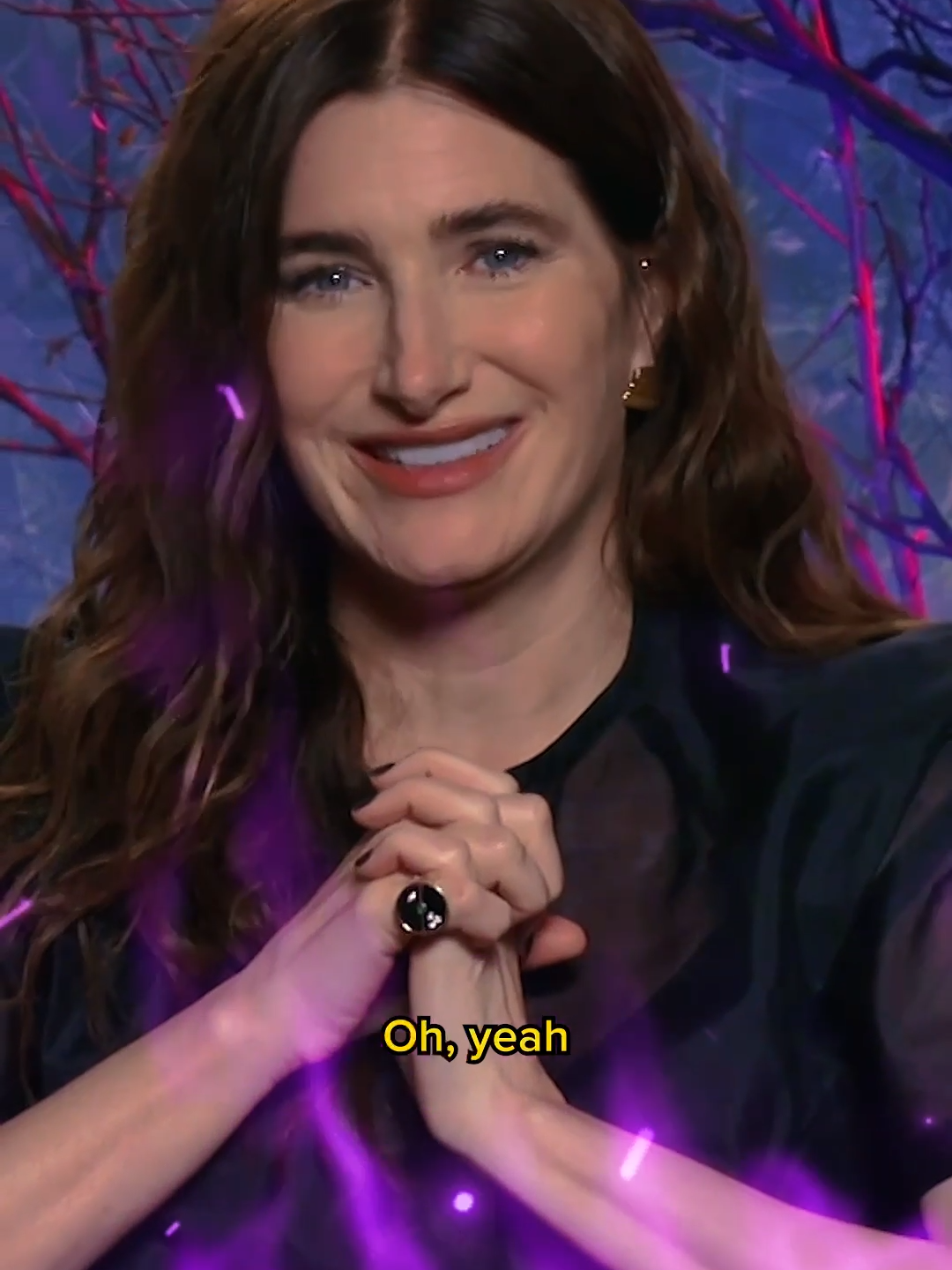 Why is Agatha Harkness the best Marvel villain? Because Kathryn Hahn nailed her villainous laugh. 😈  #agathaharkness #agathaallalong