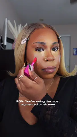 Bravery level: using more than one dot of Juvia’s Place liquid blush. So thankful for underpainting 😅✨ @Juvia’s Place liquid blush “Barbie Rose” #creatorsearchinsights   #creatorinsights #blackgirlmakeup #BeautyTok #juviasplaceliquidblush #juviasplaceblush #makeup #liquidblush #blushforblackgirls #juviasplace #blush 