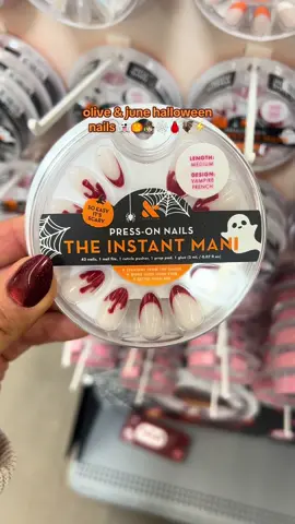 @Olive & June HALLOWEEN NAILS 🤩🎃 run don’t walk!! #oliveandjune #oliveandjunenails #pressonnails #oressons #halloweennails #fallnails #halloween #halloweenlook #walmart #walmartfinds #spookyseason #marissainthemidwest #pressonnailgirly #creatorsearchinsights @Walmart 