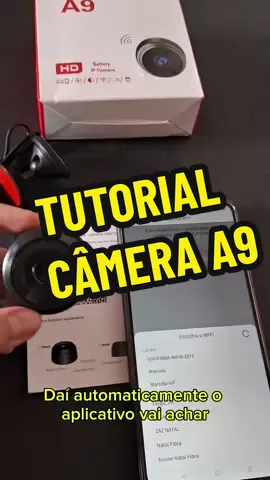 Tutorial rápido e prático de como conectar e configurar a Mini Câmera A9 📸🥷 #tutorial #rewiew #cameraa9 #minicamera #a9 #cameraespia #pulseimports #camerawifi #Vlog #fy #fyp 