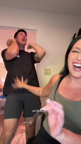 He was supportive, but maybe a little TOO supportive at the end 😂 @makeupbymario #couplestiktok #husbandwife #couple #marriedlife  