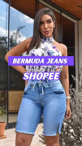 Look casual e estiloso garantido com a bermuda jeans da Shopee! Perfeita para os dias mais quentes, essa peça une conforto e tendência. Garanta a sua e arrase! 👖🛒 #BermudaJeans #ShopeeFashion #ModaFeminina #LookCasual #AchadinhosShopee #TendênciasDeModa 
