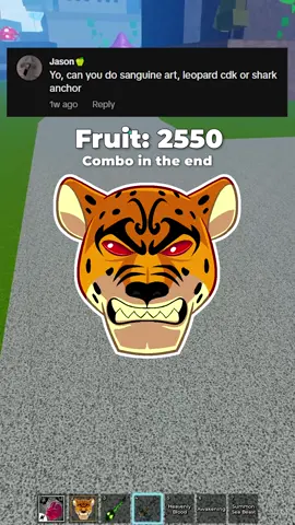 Leopard Combo With Sanguine Art #bloxfruits 