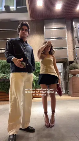 I like to say we are a well dressed couple but but why is it so embarrassing to capture  #fitcheck #boyfriendchallenge #coupleoutfits 