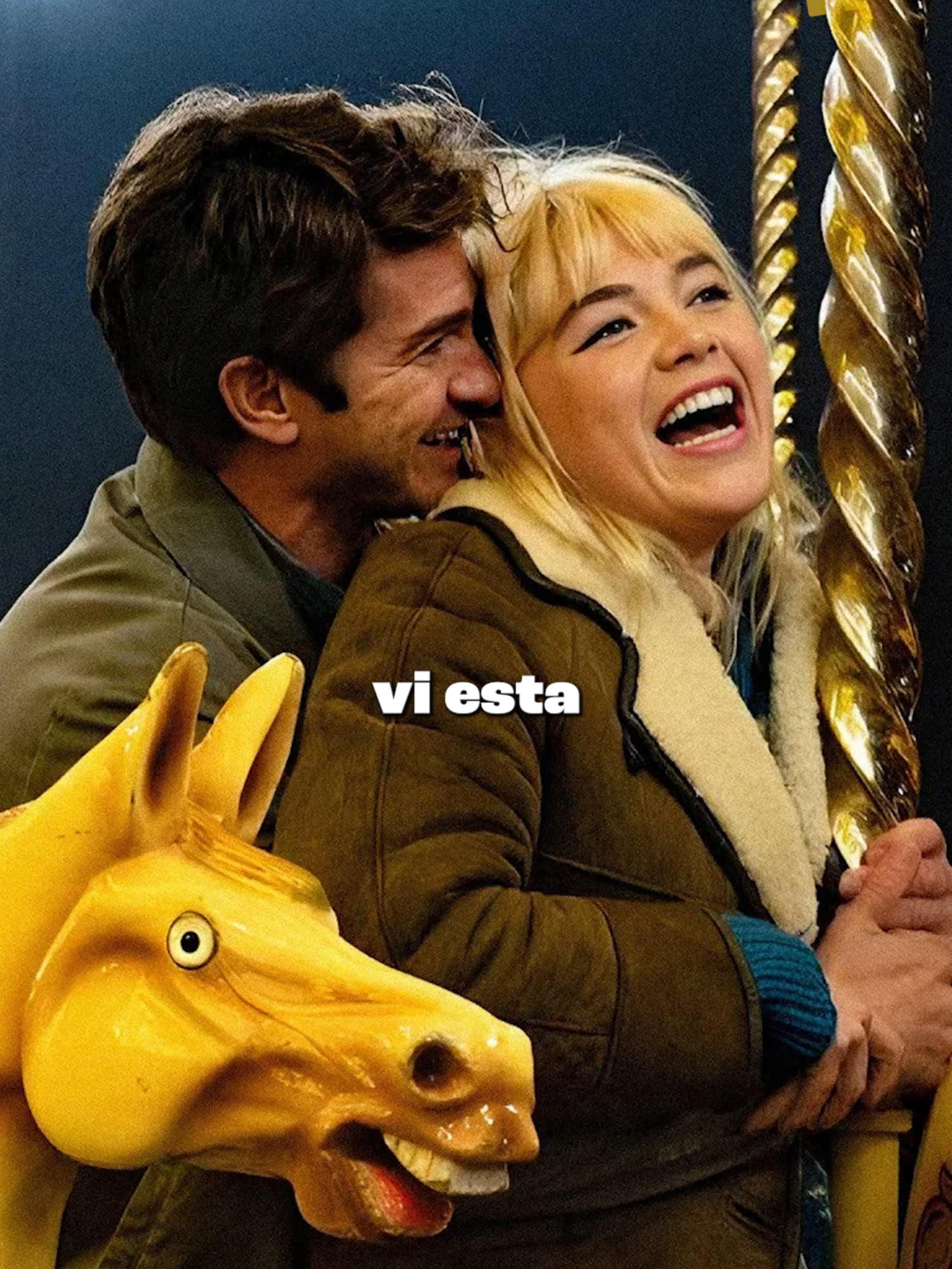 Andrew Garfield y Florence Pugh nos dieron uno de los mejores memes del año 🐴 🐴 #andrewgarfield #florencepugh #weliveintime