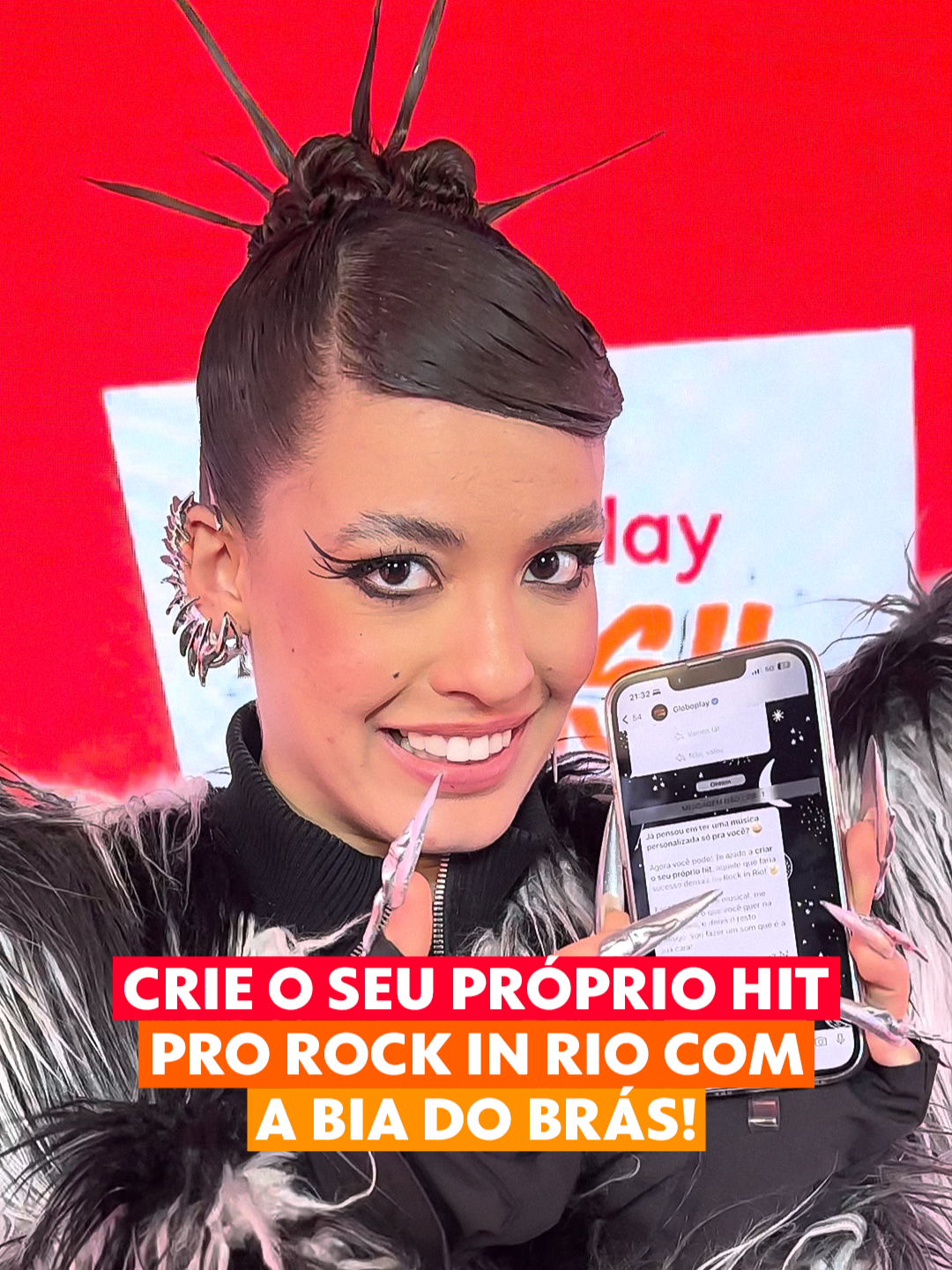 Aumenta o som, Brasil! 🗣️ 🔊 A @beatrizreisbrasilofc chegou lançando um hitzão personalizado em homenagem aos 40 anos do #RockinRioNoGloboplay E você também pode criar a sua música, seguindo o passo a passo lá no meu Whatsapp, tá? VEM COMIGO, QUE É HIT CERTO! 🤩🎤🎶