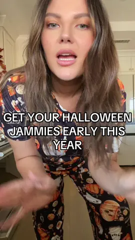 Trick or treat bishesss! Love these janmies 👻😍 #halloween #halloweenpajamas #cozy 