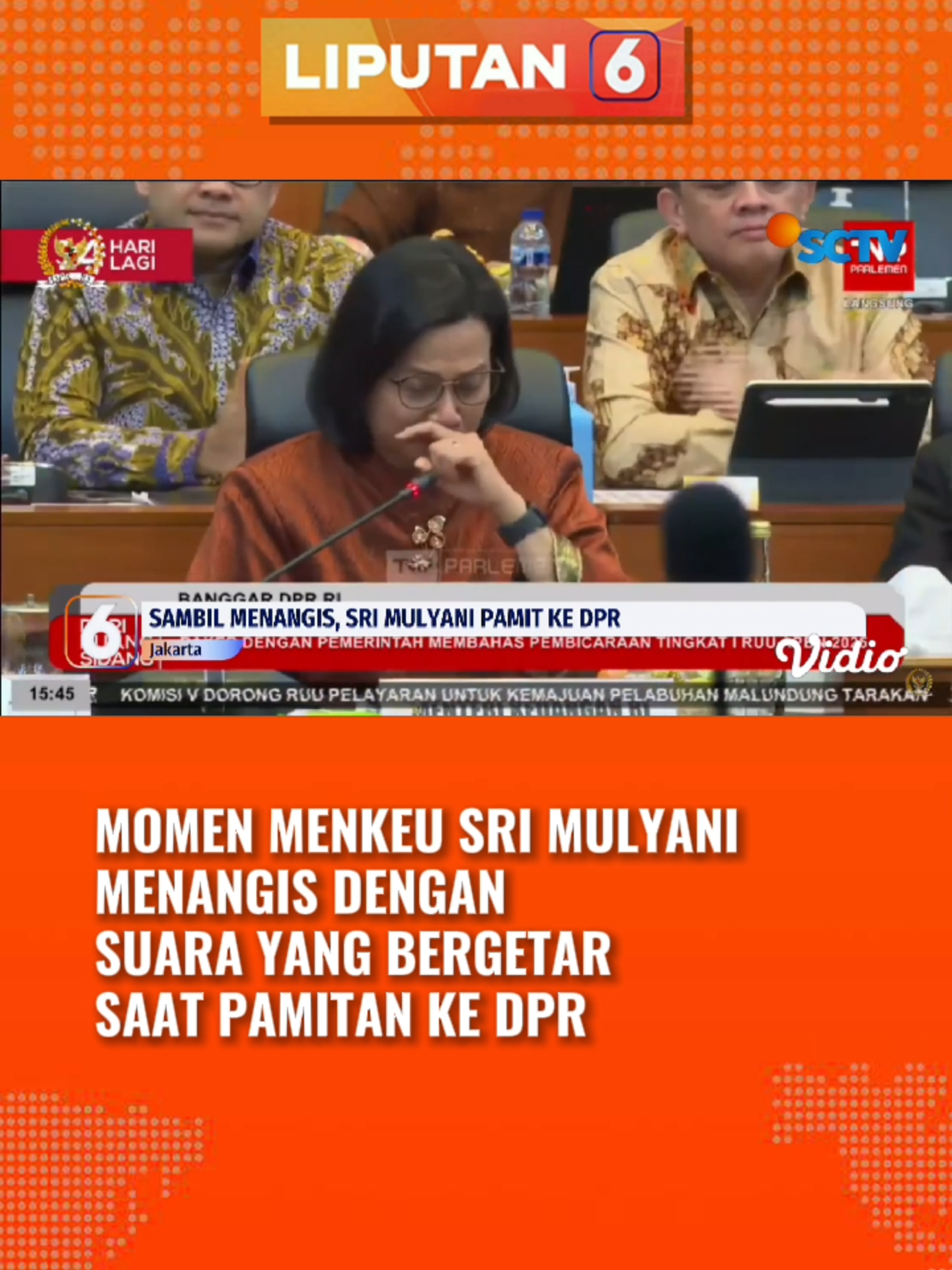 Terima kasih, Bu Sri Mulyani.. 🥹🌹 #newssctv #srimulyani #menkeu #kemenkeu #liputan6pagi #liputan6sctv #beritatiktok #tiktokberita #fyp #foryou #fypindonesia #longervideos