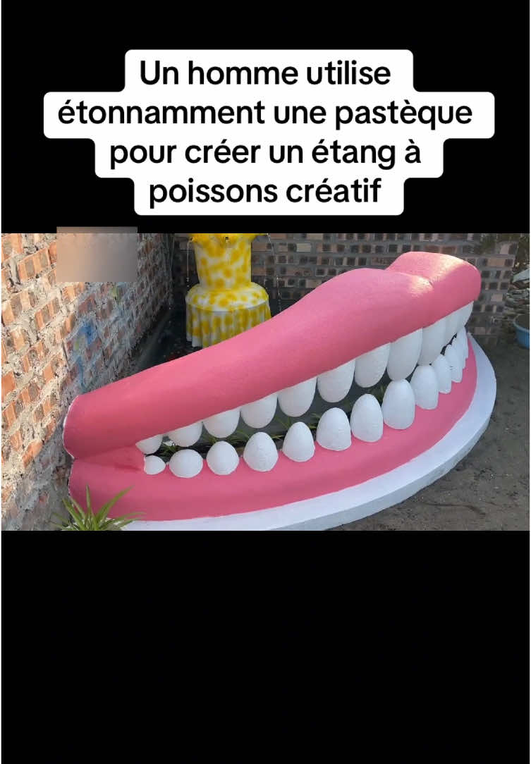 Un homme utilise étonnamment une pastèque pour créer un étang à poissons créatif#tiktok #LearnOnTikTok #craft 