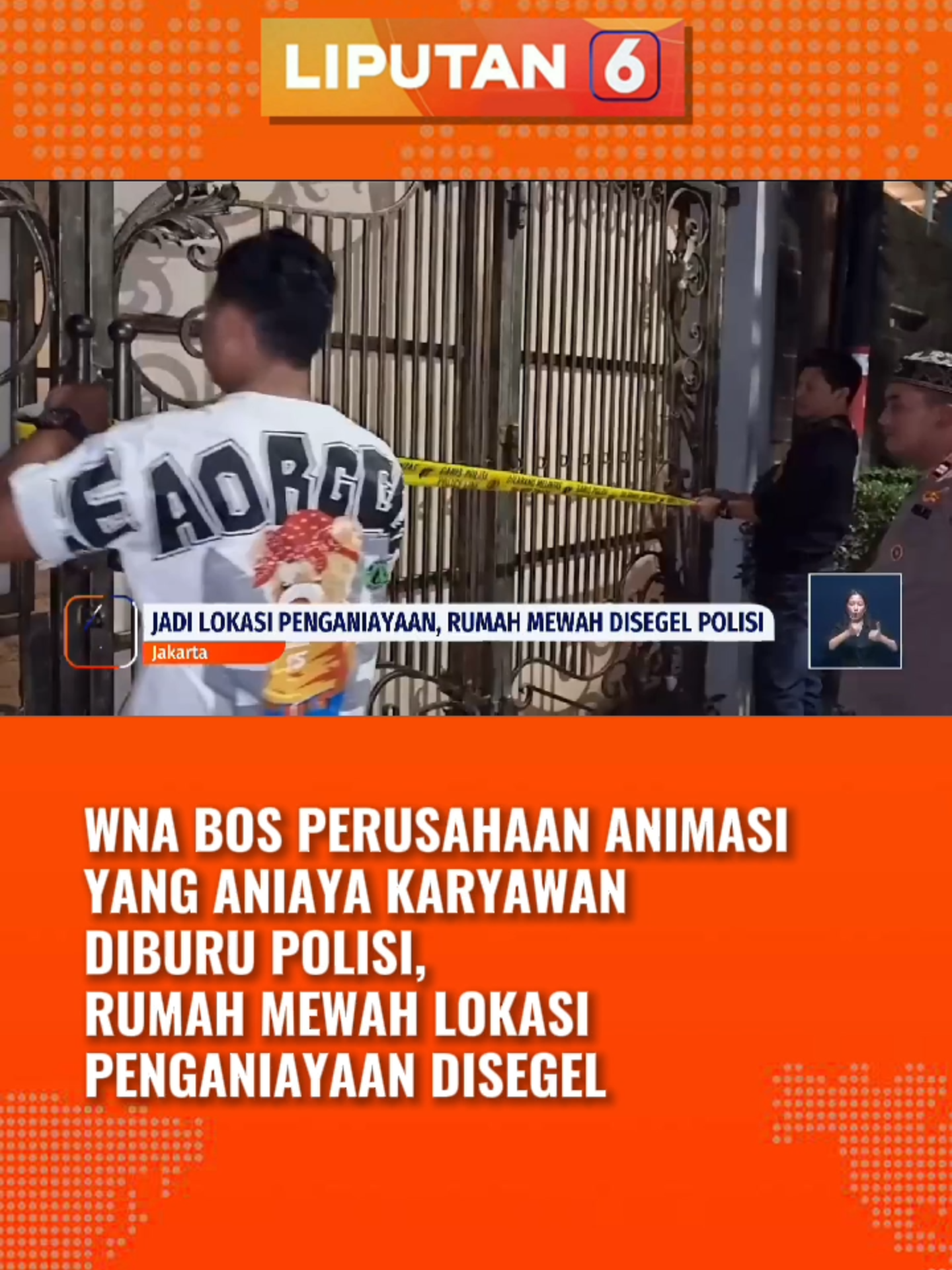 Kini WNA bos animasi masih diburu polisi. #wna #bosanimasi #polisi #viral #newssctv #liputan6siang #liputan6sctv #beritatiktok #tiktokberita #fyp #foryou #fypindonesia #longervideos