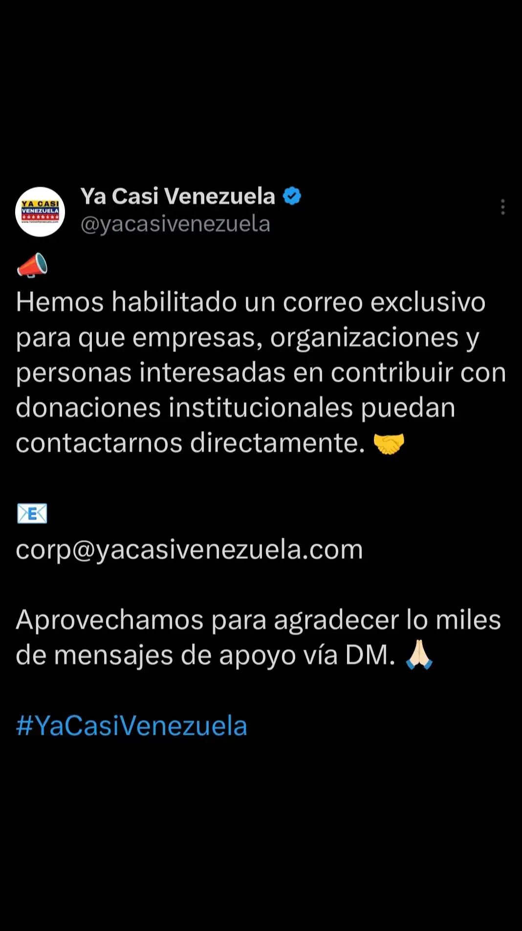 #ÚLTIMAHORA #ATENCIÓN #Venezuela #yacasivenezuela 