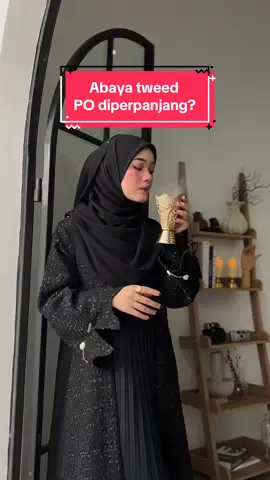Alhamdulillahh yang ditunggu-tunggu Malda abaya open PO Limited stock BESOK jam 10 pagi! #abaya #abayagirls #abayafashion #abayalovers 