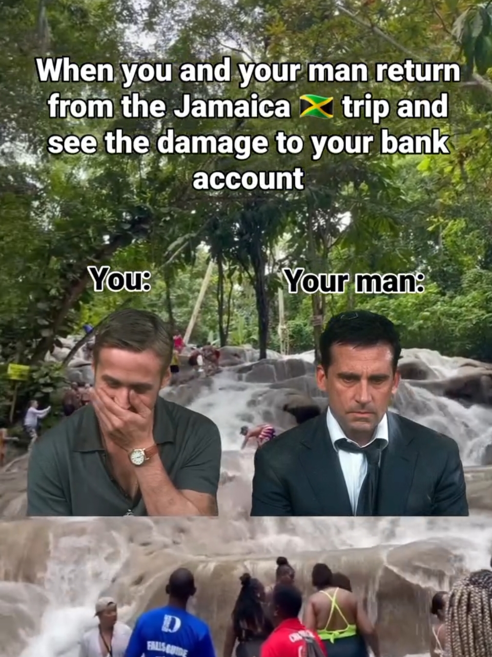 Send this to your travel partner 🤣😎 Visit our website to book fun things to do in Jamaica. We help solo, and group travelers have an unforgettable travel experience. #unforgettablegetaway #thingstodoinjamaica #traveljamaica #grouptrip #traveltiktok 