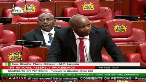 Today in parliament I added my voice to a petition presented by digital taxi , Bodaboda and deliveries association, that is requesting for regulation of the industry matters commissions and working environment.