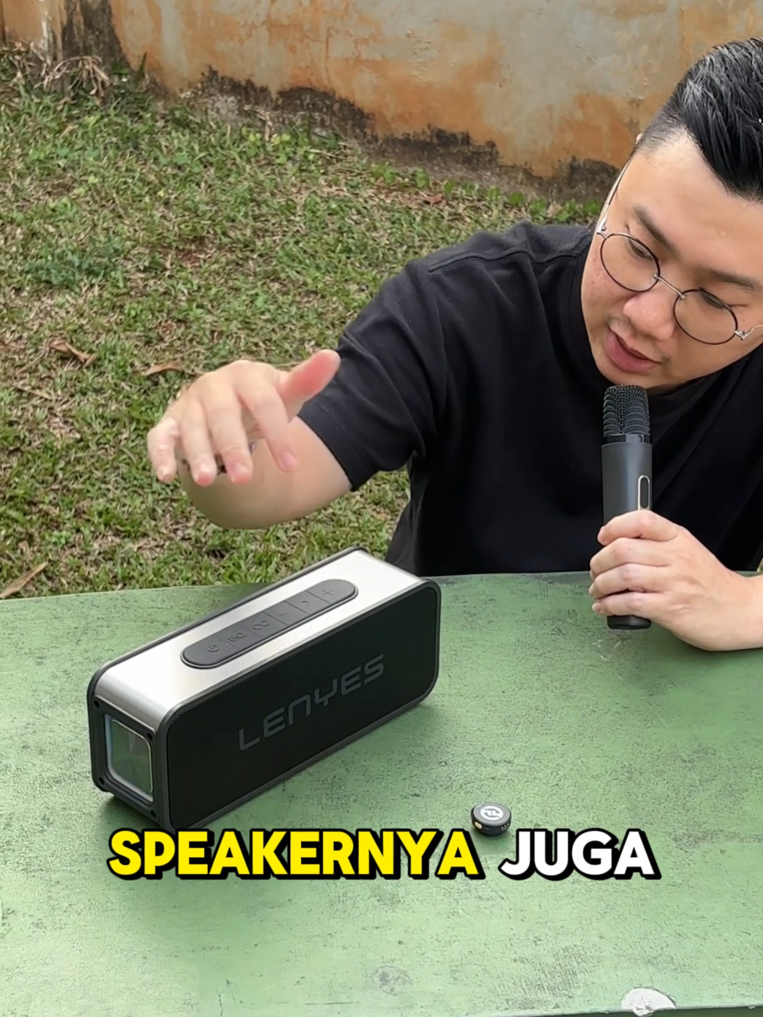 Lenyes S856 Karaoke Speaker Mic #speakerkaraokeportable #speakerkaraoke #speakerkarokean #lenyess856