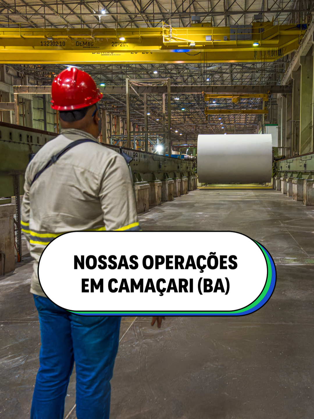 Qualidade: essa é uma palavra que está em todas as etapas de nossos processos. Confira mais de perto as operações de produção de #celulose da nossa #fábrica em Camaçari, na Bahia! 🏭💙💚 #somosbracell #indústria #fyp