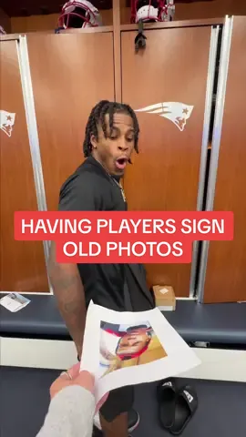 they actually signed them 😭💀 #newengland #patriots #nfl #football #lockerroom #oldphoto 