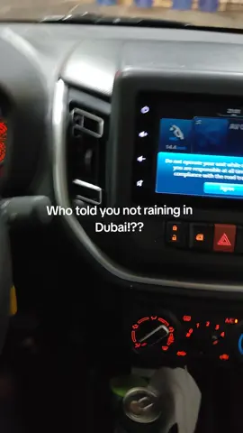 Raining in Dubai...?