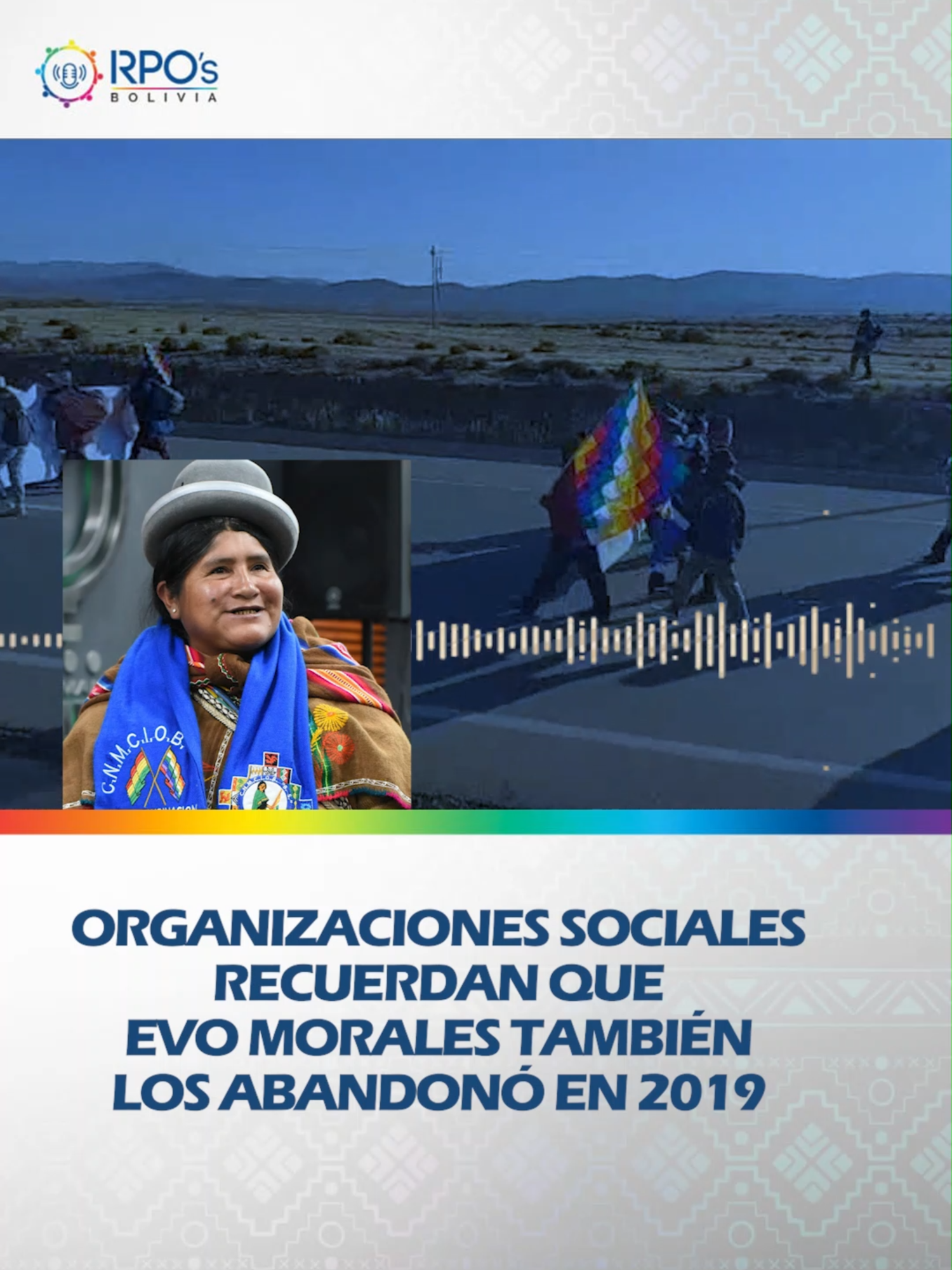 Dirigentes de organizaciones sociales también criticaron que deje a sus seguidores sufriendo en la marcha hasta La Paz. #RPOsBolivia  #JuntoALosPueblos #UnidosHaciaElBicentenario