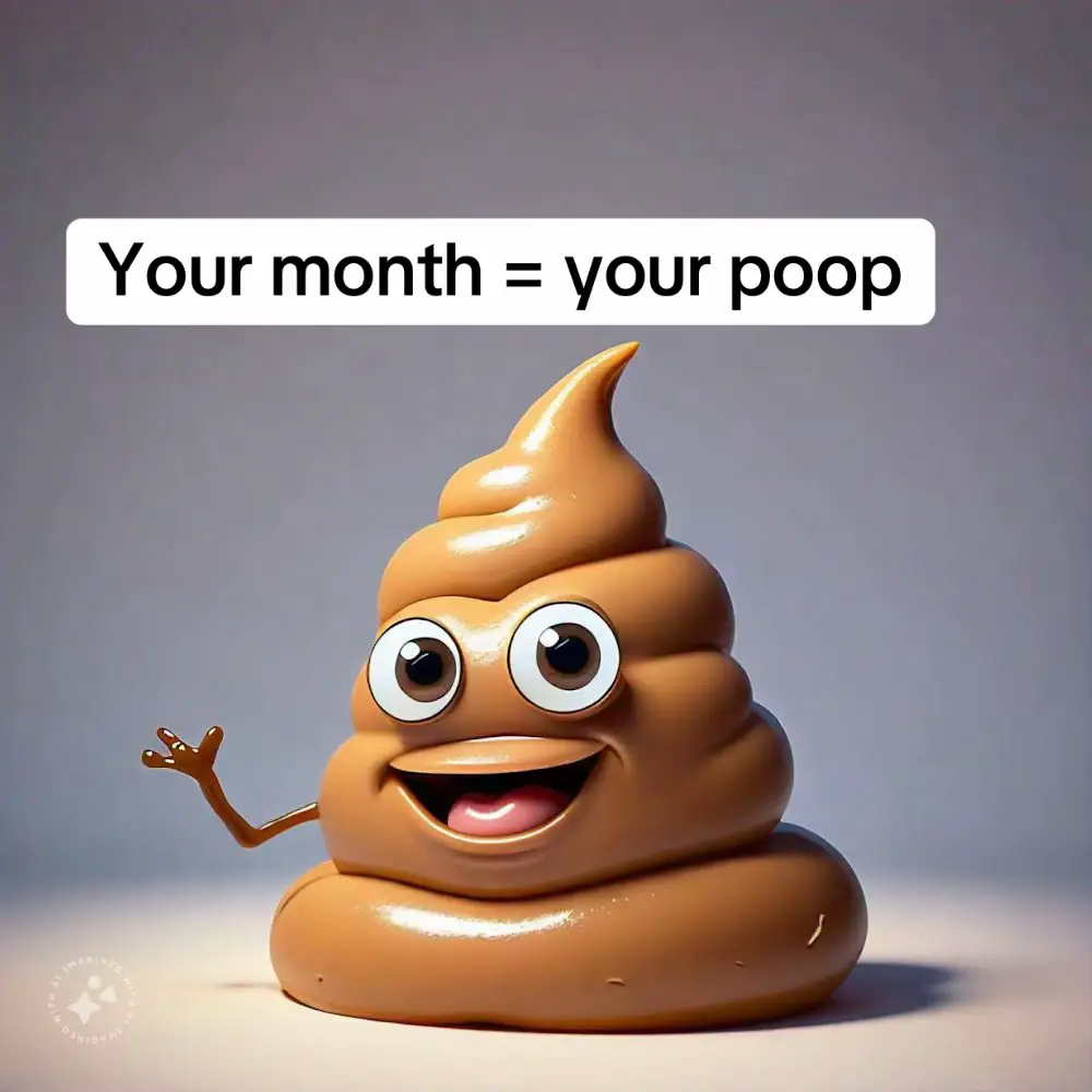 what is your poop ? #poop #poo #yourmonthyour #yourmonth #month #yourmonthyourthing #yourbirthmonth #us #fr #asia #ai 