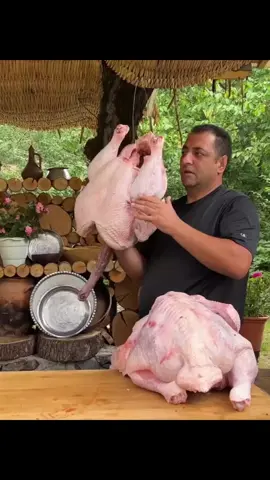 Cooking two giant turkeys!  I'm shocked at their size - real winged monsters 😱  Turkey meat is very delicious and healthy 🔥!#cookingtechnique #village #cooking #meat #epicfood 