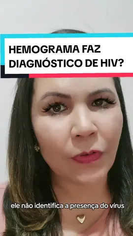 A responder a @lopes2387  Da para fazer o diagnóstico de HIV pelo hemograma?  No hemograma aparecem algumas alterações sugestivas de HIV mas não são alterações exclusivas do HIV por isso somente o exame específico para HIV consegue fazer o diagnóstico. Pode ser exame que pesquisa anticorpos contra ou HIV ou que pesquise a presença do próprio vírus HIV.  #diagnosticohiv #hemograma #hiv #hivaids #dramarcialimadantas #dramarciadantasinfectologista #presidenteprudentesp 