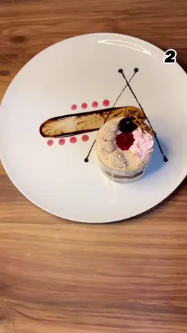 Tutorial simple plating dessert#chefs #koki #chef #dessert 