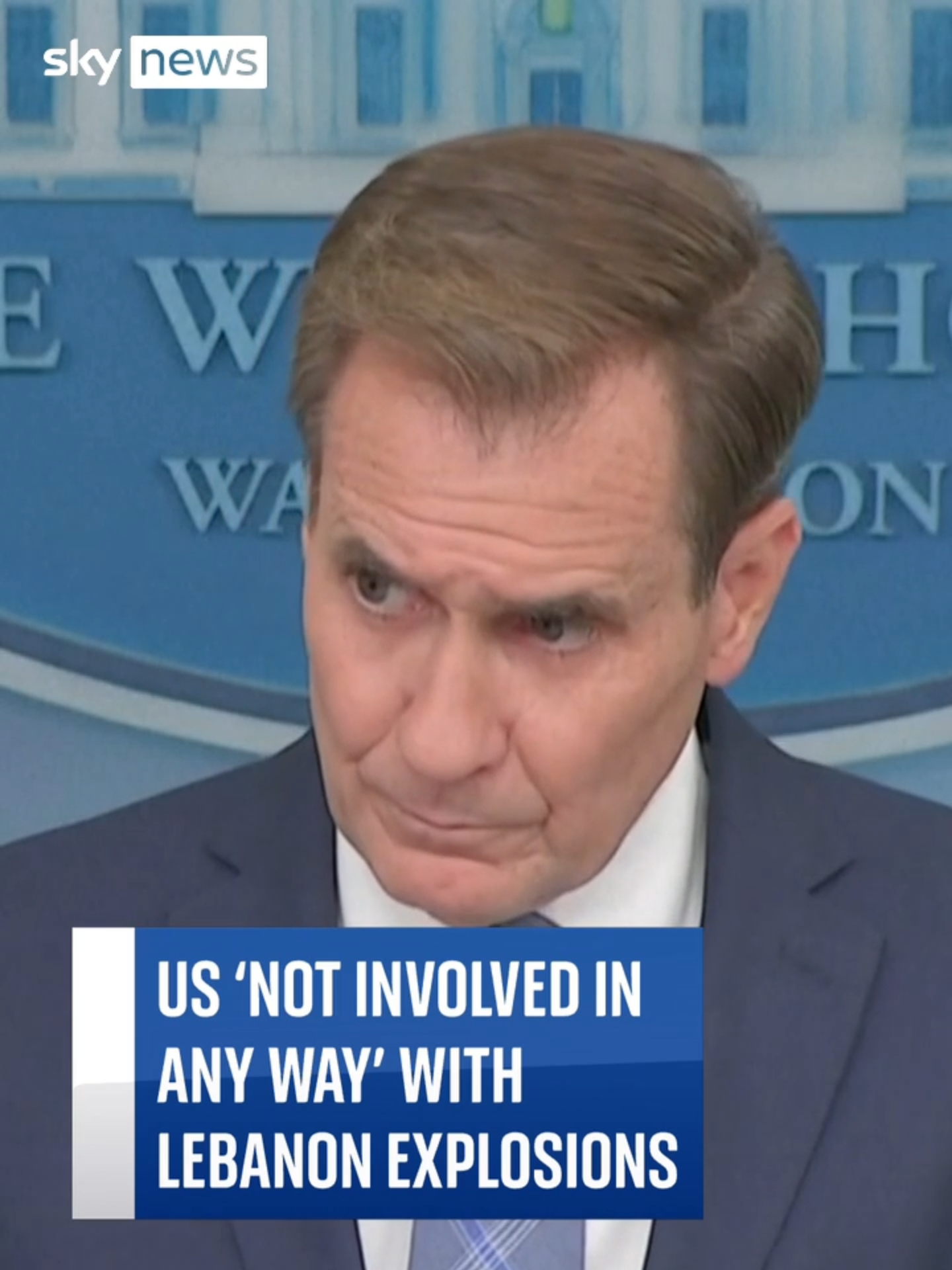 National security spokesman John Kirby told journalists at the White House the US was 